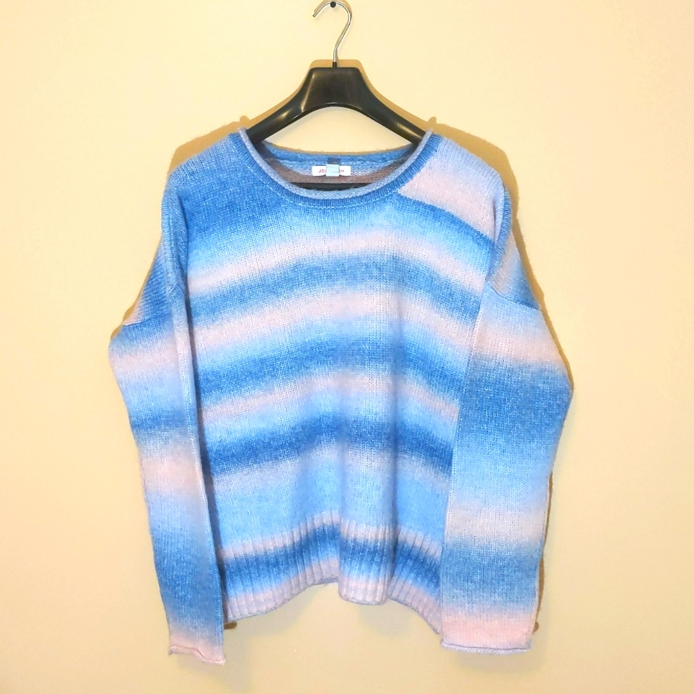 Joe Fresh| Cotton Candy Multicolored Crew Neck Sweater Some Recycled Material